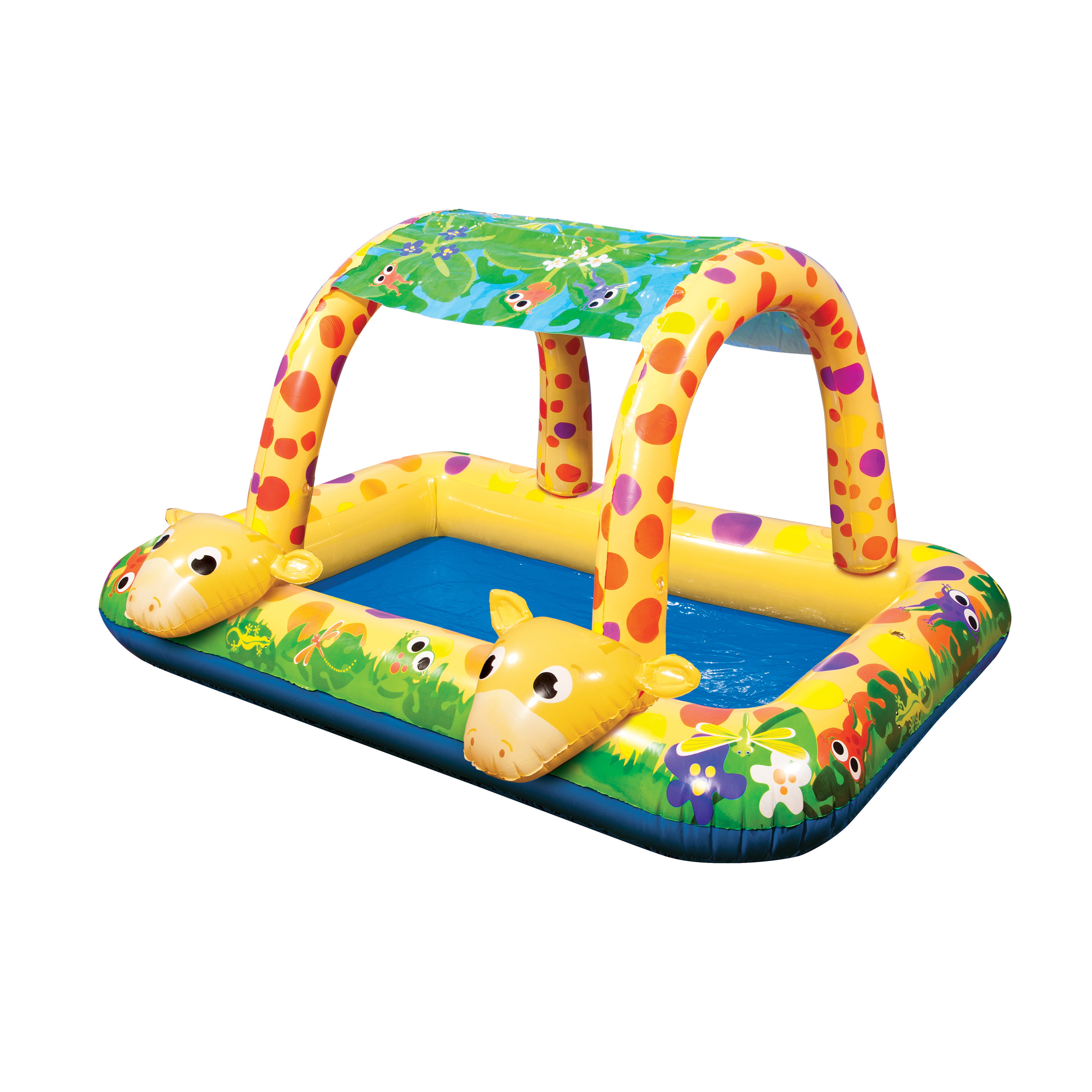 Spring & Summer Toys Banzai Shade ‘N Sun Lion Pool with Removable Canopy