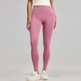 thumbnail image 5 of WULMLEO Compression Leggings for Women Tummy Control Butt Lifting Legging Tights Workout Quick Dry High Waisted 7/8 Leggings Pink 2XL, 5 of 6