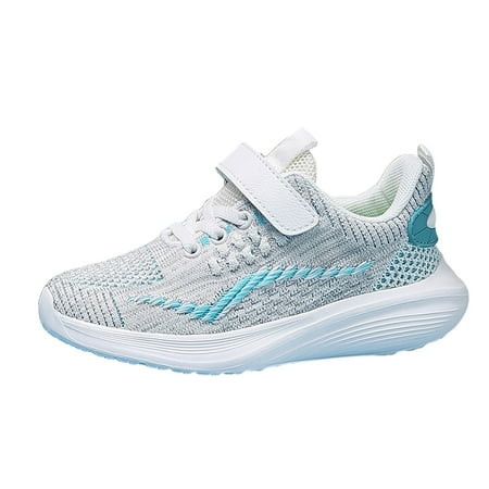 

Linfrsh Boys Girls Sneakers Kids Lightweight Breathable Strap Athletic Running Shoes for Little Kids/Toddler(Mint Green 5 Big Kids)