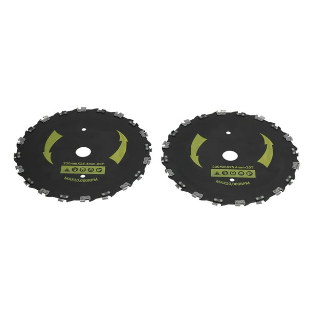 Kit de cuchillas para sierra de malezas, 2 piezas, cepillo de dientes para motosierra, dientes para motosierra, kit de cuchillas para sierra de malezas, cuchilla para motosierra, valor excepcional