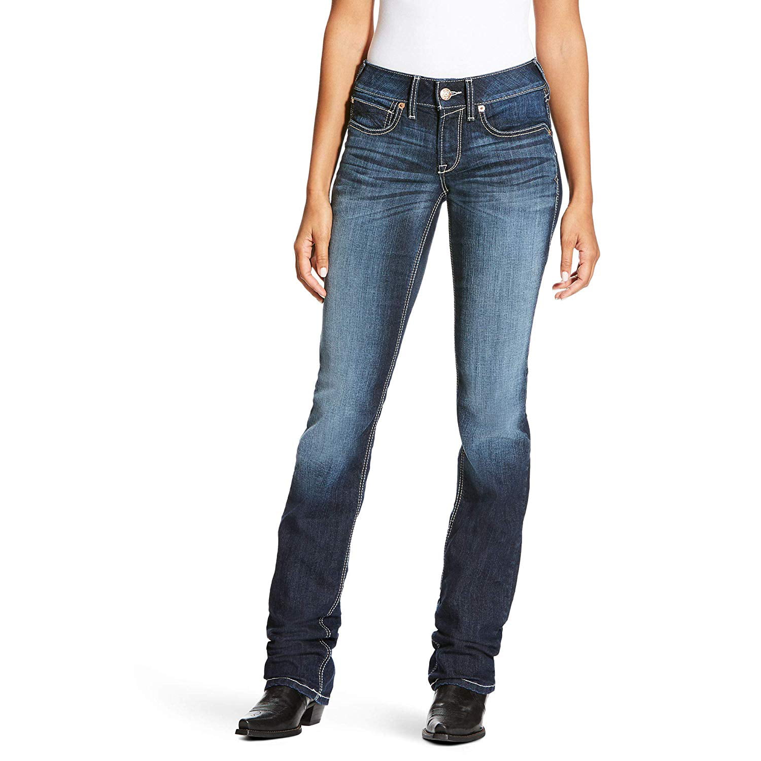 Ariat Jeans - Womens Jeans Stoash 33x32 Straight Leg Denim Stretch 33 ...