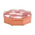 thumbnail image 1 of Compartments Fruit Dish 1Pc Candy Plate Fruit Plate Storage Tray Single-Layer Dish Melon Box, 1 of 8