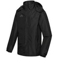 thumbnail image 6 of ELLSWOS-SPORTS Men's Waterproof Jacket Rain Coat with Hood Outdoor Lightweight Hiking Jacket Black L, 6 of 7