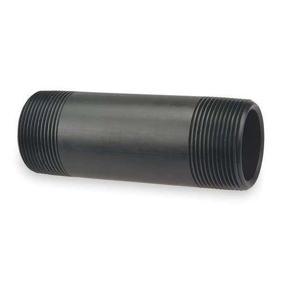 Nibco 1/2" MNPT x 6" TBE Kynar(R) Pipe Nipple Sch 80 6529 1/2x6