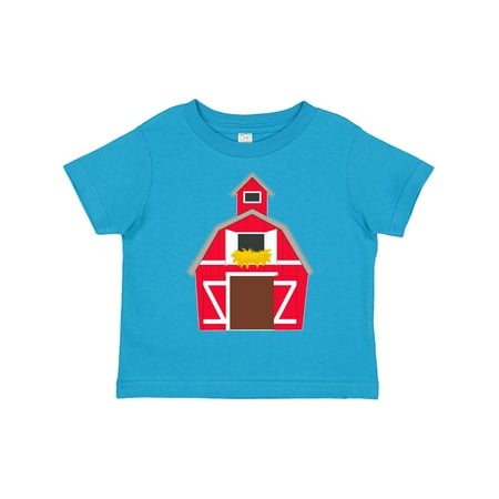 

Inktastic Farming Large Red Barn with Hay Gift Toddler Boy or Toddler Girl T-Shirt