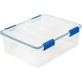 Ziploc 26.5Qt. WeatherShield Storage Box, Clear, 1 Pack