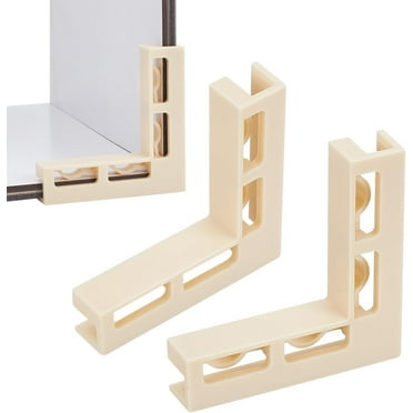 DIY 4Pcs Brackets for Photo Backdrop Photography Backdrop Boards Stand Plastic L Corner Brackets Background Fastening for Food Jewelry Makeup Product Photography DIY