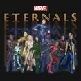 thumbnail image 2 of Men's Marvel Eternals Group Repeating  Long Sleeve Shirt Black 2X Large, 2 of 4