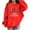 Red, variant on Girls Fashion Girls Zip Up Hoodie Girl's Graphic Prints Sweatshirt Crewneck Long Sleeve Cute Drop Shoulder Pullover Tops