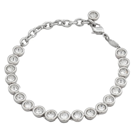 Swarovski Rhodium Plated Imber Tennis Bracelet, Size M