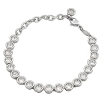 Swarovski Rhodium Plated Imber Tennis Bracelet, Size M
