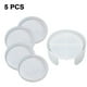 thumbnail image 1 of 5 moldes de resina para posavasos, incluye 1 molde de caja de almacenamiento de posavasos de silicona, 4 moldes de posavasos para portavelas, caja de jabón, alfombrillas para tazas, decoración del hogar (blanco), 1 of 8