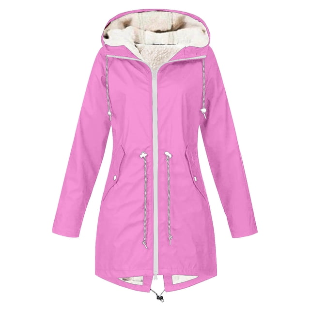 LOVZFMLL Vestes pour Femmes en Velours Européen et Américain Ensemble de Randonnée Extérieur Veste à Capuche Manches Longues Veste/veste Décontractée