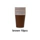 thumbnail image 5 of Advancent 10 Uds. De vasos de papel de colores, vasos desechables, juguetes de papel, colores ambientales, artesanía, educación temprana pura, Mostrada Marrón, 5 of 6
