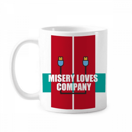 

Misery Loves Company Art Deco Fashion Mug Pottery Cerac Coffee Porcelain Cup Tableware