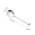 thumbnail image 4 of Yuarrent Cucharas de acero inoxidable con mango largo para sopa, arroz, postre, cocina, cucharón para hornear, utensilios de cocina, de Mostrada, 4 of 6