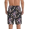 thumbnail image 5 of Salouo Snake And Floral1 Pattern Men's Sleep Pajama Shorts,Pajama Bottoms Elastic Waistband Sleep Pajama Short PJ Shorts for Men -4X-Large, 5 of 6