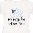 thumbnail image 4 of Inktastic My Meemaw Loves Me Lamb Boys or Girls Long Sleeve Baby Bodysuit, 4 of 5