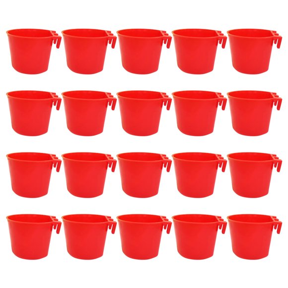 EXHUMKY 20Ud Comederos Para Jaulas De Pájaros Accesorios Seguros Y Reutilizables