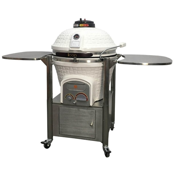 Icon Grills 800 Series 714 Square Inch Charcoal Kamado Grill with