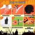 thumbnail image 6 of Yexmas 8.7ft Halloween Inflatables Pumpkins 7 Blow Up Decor with Witches Hat, Built-in LED Lights for Halloween Party, Yard, Garden, Lawn, 6 of 8