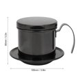 thumbnail image 3 of Coffee Pot, Hand Drip Leaking Pot Hand Brewed Coffee Pot Drip Filter Cup Reusable Stainless Steel with Circular Plate Water Separator for Home Kitchen Office Restaurant, 3 of 8