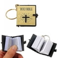 thumbnail image 6 of UDIYO 1Pc Mini Portable English Holy Bible Pendant Keychain Key Ring Holder Bag Decor, 6 of 7