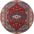 thumbnail image 1 of Ahgly Company Machine Washable Indoor Round Industrial Modern Cranberry Red Area Rugs, 8' Round, 1 of 7