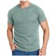 thumbnail image 2 of Chaqueta Casual de Color Sólido de los Hombres, Botón de Manga Corta Delantera Cuello Redondo Blusa Ligera para el Uso Diario Y el Trabajo, Moda Superior, 2 of 6