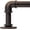 Antique Red Bronze, variant on Industrial Curtain Rods 18 to 144 in,Blackout Curtain Rod,Adjustable Length,1 in Diameter Pipe,with Aluminium Finials (Antique Brass, 18” to 144”)