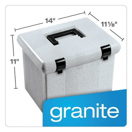 Pendaflex, PFX41747, Portafile File Storage Box, 1 Each, Granite