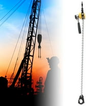 550lb 10ft Lift Lever Block Mini Portable Chain Hoist Come Along Puller Iron