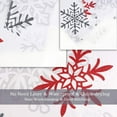 thumbnail image 5 of Snowflake Shower Curtain for Bathroom Christmas Shower Curtains Winter Shower Curtain Holiday Shower Curtain Set with 12 Hooks Xmas Red and Grey Christmas Bathroom Decor, 72" W X 72" H, 5 of 6