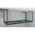 thumbnail image 2 of MonsterRax 3x8 Overhead Storage Rack - Hammertone - 12" - 21" Drop Down - 450 Pound Capacity, 2 of 2