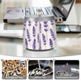 thumbnail image 6 of Yayeee Ashtray with Lid for Cigarette Smokeless Stainless Steel Home Ash Holder, Lavender Pattern, 6 of 7
