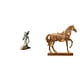 thumbnail image 1 of Figura Decorativa De Una Dama Tribal Africana A Caballo, Estatua De Mesa, Pieza De Arte Coleccionable Hecha A Mano, Adorno De Resina, Escultura Animal, Figuras De Caballos Grabadas En Resina, 1 of 8