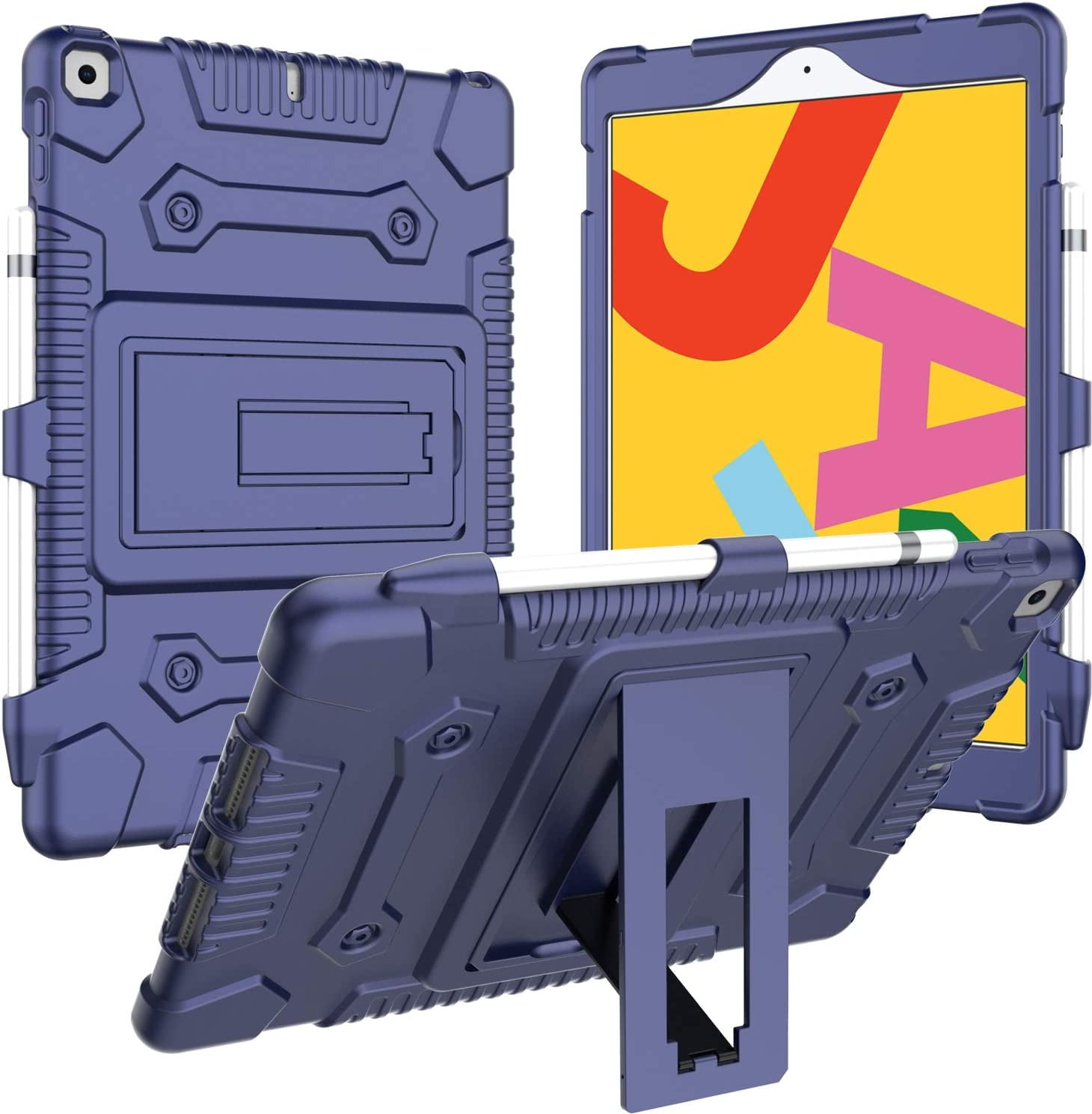 Feishell for iPad 10.2 Case with Pencil Holder, 2019 7th Generation