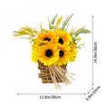 thumbnail image 3 of Promotion!Corona de letras de girasol, decoración colgante de puerta, accesorios para festivales, colgante de pared de ventana colgante, 3 of 9