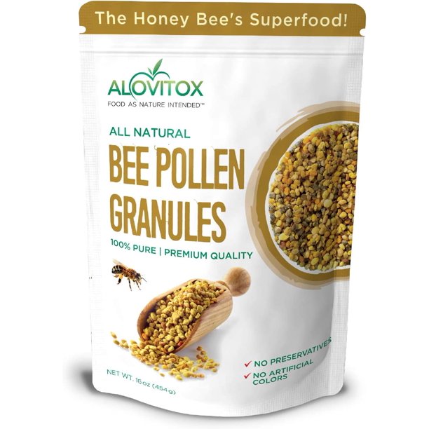Bee Pollen Granules| 100% Pure Fresh Natural Raw Bee Pollen | Superfood Packed With Antioxidant, Protein, Vitamin More | Bee Friendly Nutritional Yeast, Gluten Free 16 Oz