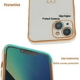 thumbnail image 5 of for iPhone 13 Case, Slim Shockproof Electroplated iPhone 13 Protective Phone Case, White, 5 of 11