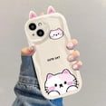 thumbnail image 3 of Funda para Xiaomi Redmi Note 12 4G 9 8 11 10 12 13 Pro Plus 12S Redmi 13C 12C 9C 10C 9A 9 10 A1 A2 Plus Shell 3D Frog Eyes, 3 of 5