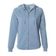 thumbnail image 1 of Independent Trading B03076255 Sweat à Capuche à Fermeture à Glissière pour Femmes California Wave Wash, Bleu Brumeux - Grand, 1 of 1