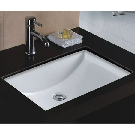 Wells Sinkware Rhythm Series Vitreous China Rectangular Undermount Wells Sinkware Rhythm Series Vitreous