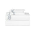 thumbnail image 3 of Superior Moonlawn Embroidered Cotton Bed Sheet Set, Full, White/Silver, 3 of 11