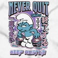 thumbnail image 2 of Smurfs Kanji Never Quit Keep Hustlin Unisex Plus Size Sweatshirt Brisco Brands 5X, 2 of 5