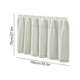 thumbnail image 3 of Roiihwy Cabinet Curtains Sink Skirt for Bathroom, Dust Proof Short Curtains for Kitchen Shelves Wall Panel Hanging Doorway Closet Storage Room, Dishwasher Curtain Cover, White, 3 of 6