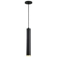 thumbnail image 3 of Nuvo Lighting Century 12 Watt 16" LED Pendant Matte Black and Brushed Brass Finish, 3 of 5