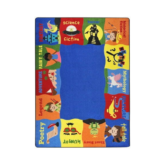 Read Me A Story 7'8" x 10'9" Area Rug In Color Multi