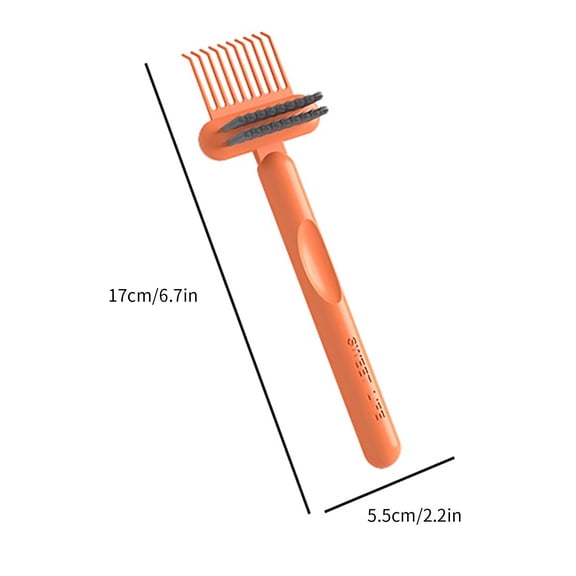 Rkxzt Brush Hair Brush Cleaning Tool 2 in 1 Comb Cleaner with Plastic Brush and Nylon Bristles Mini Hair Remover for Home and Salon Use Household