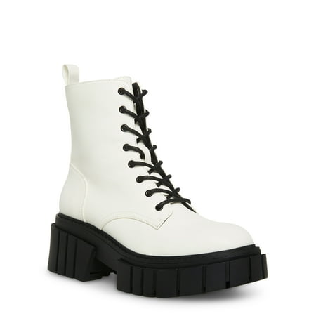 

Madden Girl Women s Philly Exaggerated Lug Sole Lace Up Boot